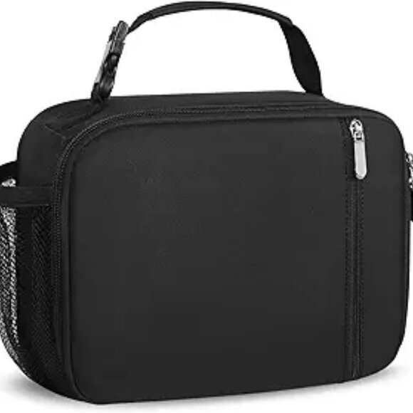 Insulated Kids Lunch Bag with Water Bottle Holder Reusable Lunchbox for School - Picture 7 of 7